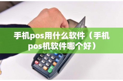 手机pos用什么软件（手机pos机软件哪个好）