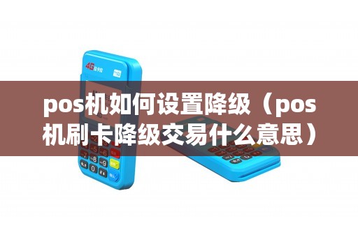 pos机如何设置降级（pos机刷卡降级交易什么意思）