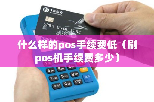 什么样的pos手续费低（刷pos机手续费多少）