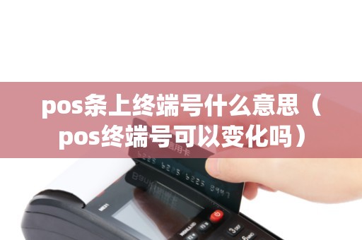 pos条上终端号什么意思（pos终端号可以变化吗）