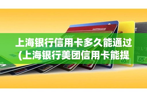 上海银行信用卡多久能通过(上海银行美团信用卡能提额吗)