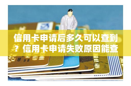 信用卡申请后多久可以查到？信用卡申请失败原因能查到吗