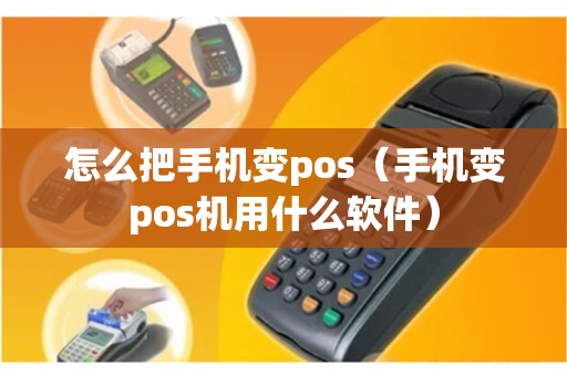 怎么把手机变pos（手机变pos机用什么软件）