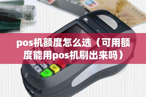 pos机额度怎么选（可用额度能用pos机刷出来吗）