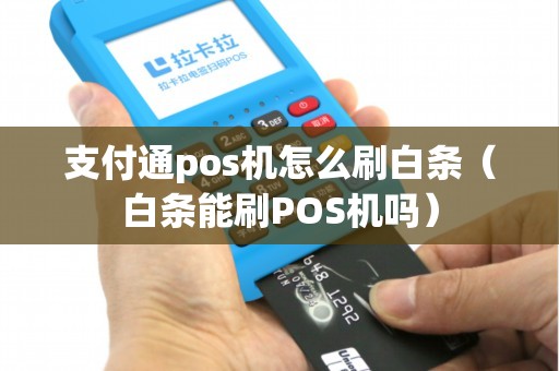 支付通pos机怎么刷白条（白条能刷POS机吗）