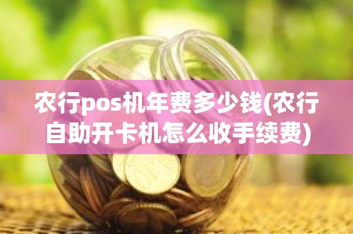 农行pos机年费多少钱(农行自助开卡机怎么收手续费)