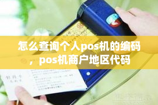 怎么查询个人pos机的编码，pos机商户地区代码