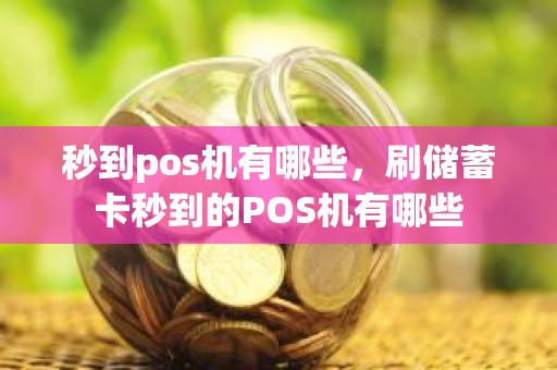 秒到pos机有哪些，刷储蓄卡秒到的POS机有哪些