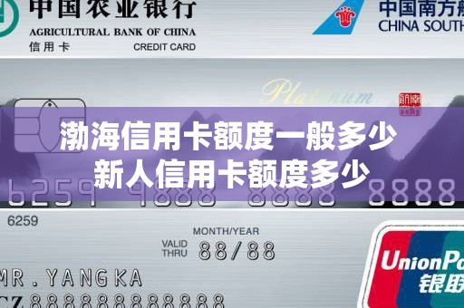 渤海信用卡额度一般多少 新人信用卡额度多少