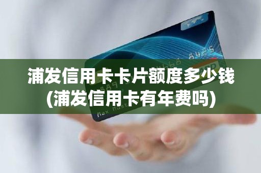 浦发信用卡卡片额度多少钱(浦发信用卡有年费吗)