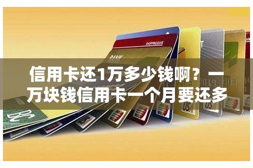 信用卡还1万多少钱啊？一万块钱信用卡一个月要还多少