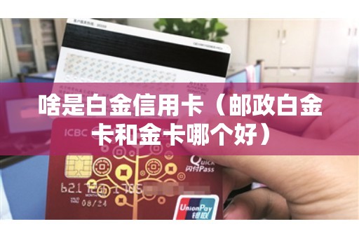 白金信用卡和金卡有什么区别?