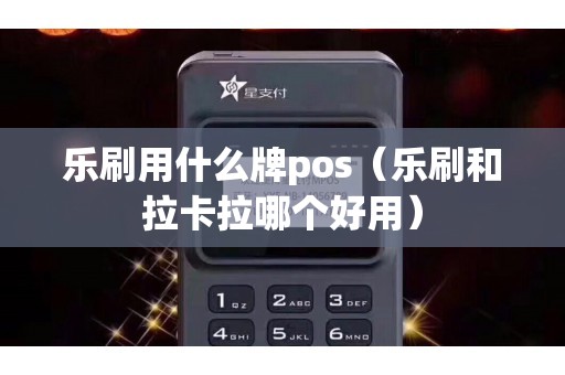 乐刷用什么牌pos（乐刷和拉卡拉哪个好用）