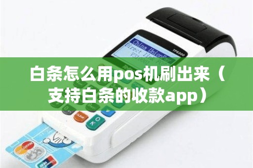 白条怎么用pos机刷出来（支持白条的收款app）