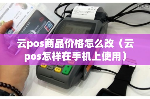 云pos商品价格怎么改（云pos怎样在手机上使用）