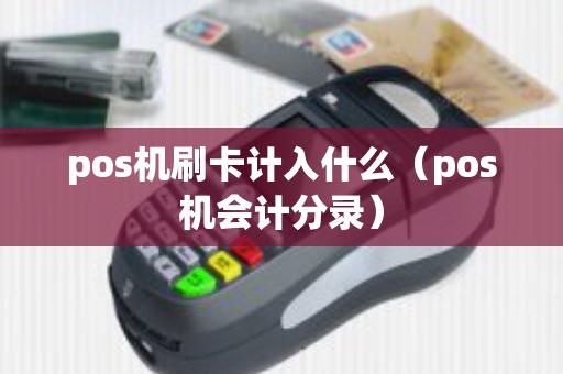 pos机刷卡计入什么（pos机会计分录）