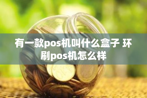 有一款pos机叫什么盒子 环刷pos机怎么样