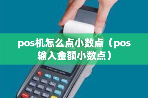 pos机怎么点小数点（pos输入金额小数点）