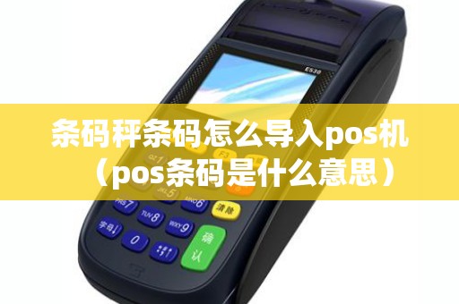 条码秤条码怎么导入pos机（pos条码是什么意思）