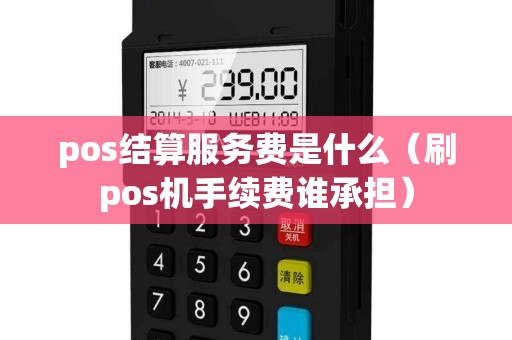 pos结算服务费是什么（刷pos机手续费谁承担）