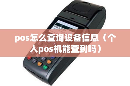 pos怎么查询设备信息（个人pos机能查到吗）