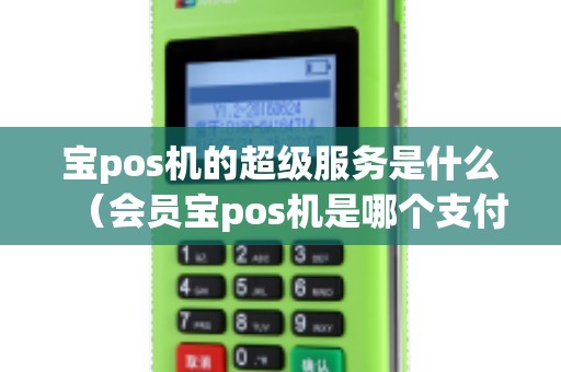 宝pos机的超级服务是什么（会员宝pos机是哪个支付公司的）