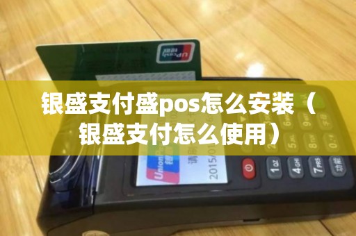 银盛支付盛pos怎么安装（银盛支付怎么使用）