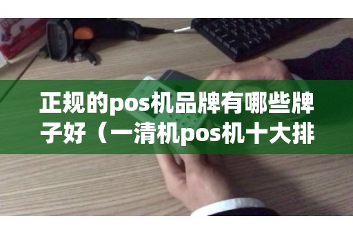 正规的pos机品牌有哪些牌子好（一清机pos机十大排名）