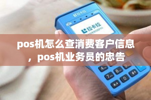 pos机怎么查消费客户信息，pos机业务员的忠告