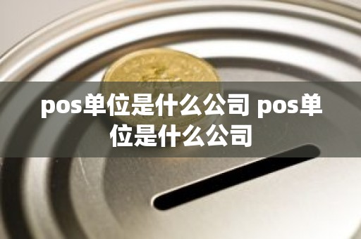 pos单位是什么公司 pos单位是什么公司