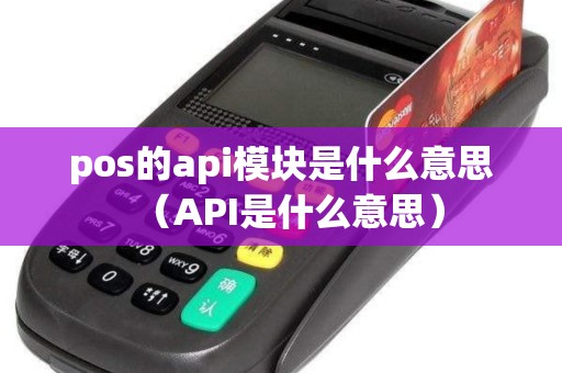 pos的api模块是什么意思（API是什么意思）