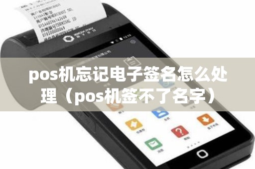 pos机忘记电子签名怎么处理（pos机签不了名字）