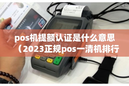 pos机提额认证是什么意思（2023正规pos一清机排行）