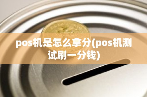 pos机是怎么拿分(pos机测试刷一分钱)