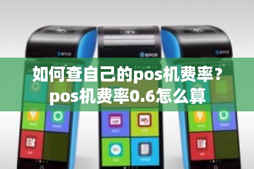 如何查自己的pos机费率？pos机费率0.6怎么算