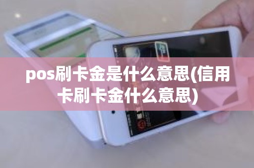 pos刷卡金是什么意思(信用卡刷卡金什么意思)