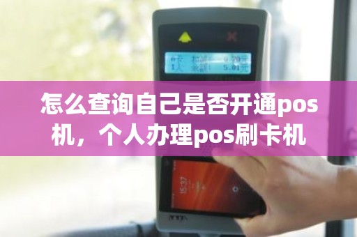 怎么查询自己是否开通pos机，个人办理pos刷卡机