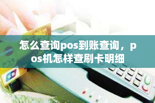 怎么查询pos到账查询，pos机怎样查刷卡明细