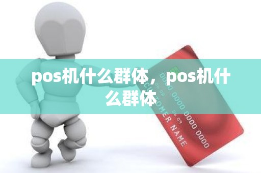 pos机什么群体，pos机什么群体