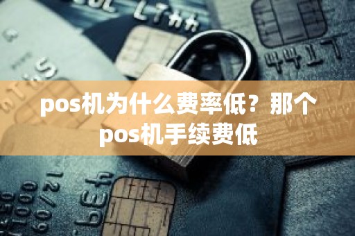 pos机为什么费率低？那个pos机手续费低