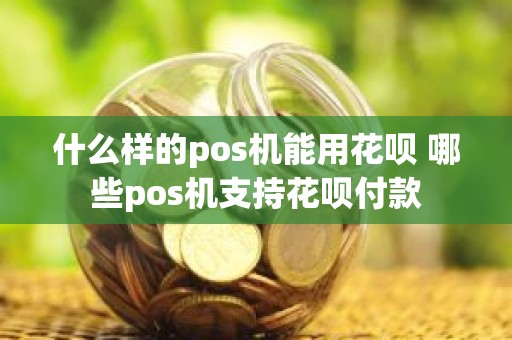 什么样的pos机能用花呗 哪些pos机支持花呗付款