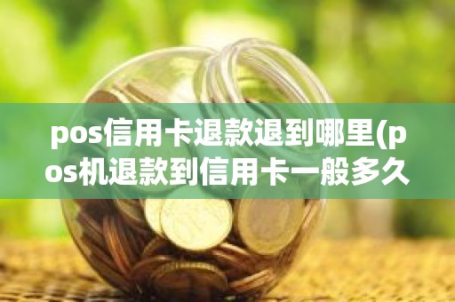 pos信用卡退款退到哪里(pos机退款到信用卡一般多久到账)