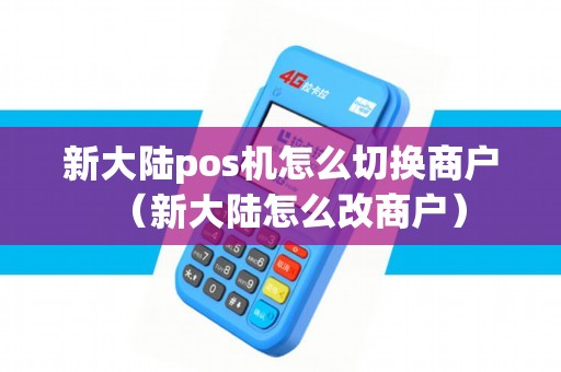 新大陆pos机怎么切换商户（新大陆怎么改商户）