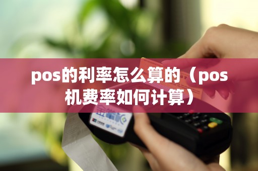 pos的利率怎么算的（pos机费率如何计算）