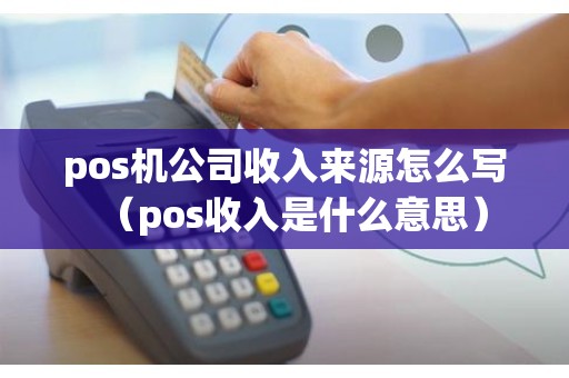 pos机公司收入来源怎么写（pos收入是什么意思）