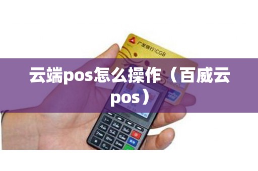 云端pos怎么操作（百威云pos）