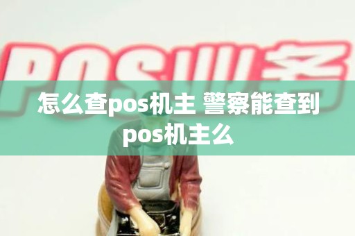 怎么查pos机主 警察能查到pos机主么