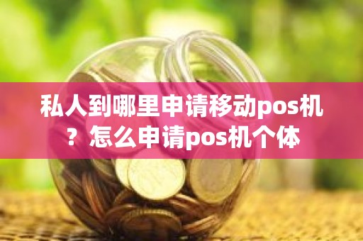 私人到哪里申请移动pos机？怎么申请pos机个体