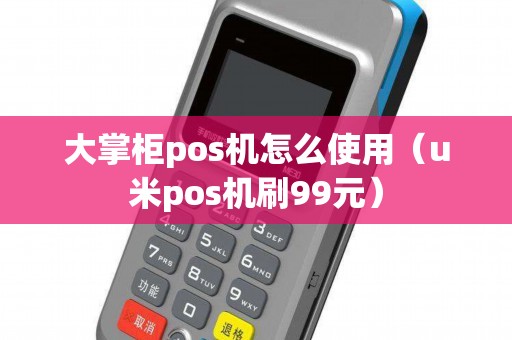 大掌柜pos机怎么使用（u米pos机刷99元）