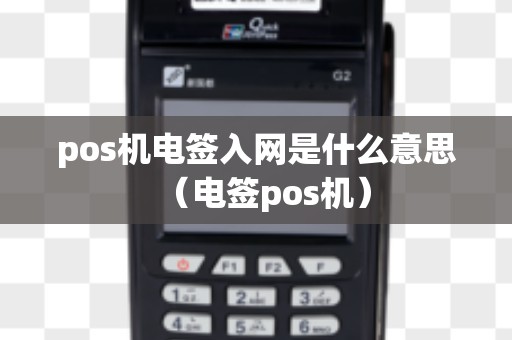 pos机电签入网是什么意思（电签pos机）